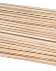 Long Wood Dowel Rods Unfinished Natural Wood Craft Dowel Sticks 50 Pack 1/4 Inch×12 Inch