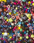 Bonanza 5LB of Mixed Craft Beads, Sizes, Plastic, Round, Multicolor