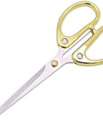 6.3-Inch All Stainless Steel Office Scissors,Ultra Sharp Blade Shears,Sturdy Sharp Scissors for Office Home School Sewing Fabric Craft Supplies Multipurpose Scissors