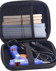 Glue Gun and Sticks Set, Hot Melt Glue Gun Mini for Crafts with 20 Pcs Glue Sticks and 20 Wood Craft Sticks,Hot Mini Glue Guns with Hardshell Carrying Case for School DIY Arts, Craft