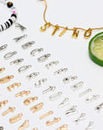 A-Z Metal Letter Charms for Jewelry Making, 200Pcs/104Pcs, Capital Alphabet Initial Charms