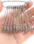- Safety Pins (Upgraded), 2.3", 12 Pack, Silver, Safety Pin, Safety Pins Bulk, Large Safety Pins for Clothes, Safety Pins for Clothes, Heavy Duty Safety Pins for Thick Fabric