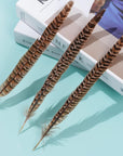 27Pcs 25-30Cm Natural Pheasant Feathers for DIY Craft Wedding Home Party Decorations