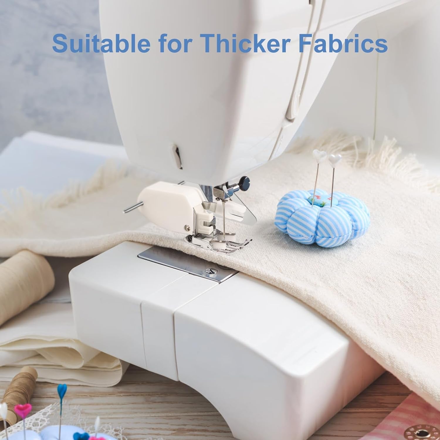 Presser Foot Open Toe Walking Foot Quilting and Sewing Thick Fabrics Compatible with Brother Sewing Machine F033N F033 XC2214002 for Brother Walking Foot Sewing Machine