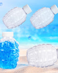 6 Pack Water Gel Bead Accessories Water Gel Bead Subpackage Bottles Plastic Hopper Pineapple Bottles for Gel Gun
