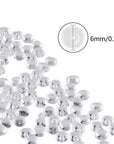 60 Gram White Fishbowl Beads for Slime Making, Art DIY Craft