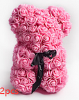 Valentine's Day Gift Rose Bear Eternal Flower Rose Teddy Bear PE Foam Bear 25cm Valentines Day