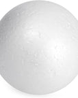 24 Pack 3 Inch Foam Balls for Crafts, Smooth Polystyrene Spheres for DIY Decorations, Classroom Projects