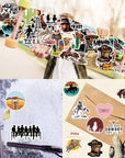 50PCS Cowboy Stickers, Country Western Decals Vinyl Waterproof Stickers for Water Bottle Laptop Luggage Helmet Skateboard Snowboard Guitar Scrapbook Phone Gifts for Teens Girls Kids Adult