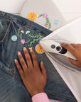 Multicolor Daisy Flowers Applique Clothing Iron on Patches, 8Pc, Sizes Vary