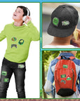 8 Pcs Video Game Embroidery Patches Green Pixelated Gaming Sew Iron on Embroidered Applique Repair Patch DIY Craft Accessories Gifts for Kids Boys Gamer Fans Enthusiasts Clothing Backpack Hat