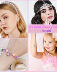 773Pcs Mermaid Charm DIY Bead Kit for Kids Girls with Pearl Starfish Shell, Ocean Beads with Mermaid for Bracelet Necklace Making