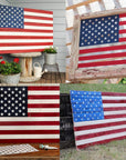 7 Pieces American Flag 50 Stars Stencil Template for Painting on Wood, Fabric, Paper, Airbrush, Walls Art, 2 Large, 2 Medium and 3 Small for Flag Day, Independence Day