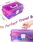 15000+ Rubber Loom Bands, Mega Rubber Bands Bracelet Kit,Loom Bracelet Making Kit with 3 Layer Container,30 Colors,380 Beads,30 Charms,Clips, Hooks Tools for DIY Art Craft