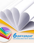 6 Pack Colorful Blank Books for Kids to Write, Drawing, Cute Sketchbook for Kid, 6 Colors (4.25 X 5.5 Inches)