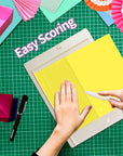 Scoring Board, Envelope Maker, Envelope Punch Board, Scoring Tool, Small Score Board for Paper Crafts, Multi-Purpose Scoring Board for Card Making, Mini Envelope Making and Gift Box Making