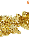50 Pairs Pin Backs Replacement,Gold Butterfly Tie Tacks, Perfect Blank Pin Keepers for Craft Making Jewelry Making