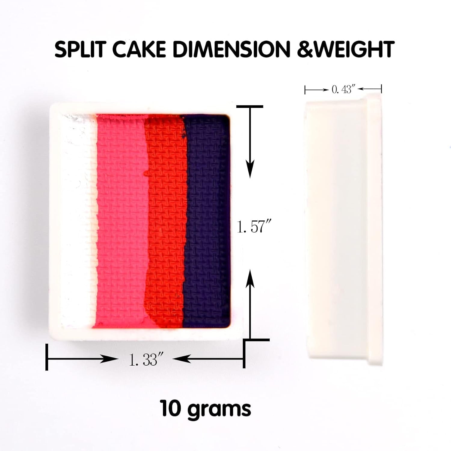 Professional Face Paint Makeup Split Cake Palette 12 × 10Gm Water Actived, Non-Toxic One Stroke Rainbow Body & Face Painting Kit with 5 Stencils, 3 Brushes for Kids Adults