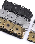 30 Sets Magnetic Snaps Button for Purse Handbag Wallet Overcoat Bag Mixed 3 Colors Fasteners Snap Buttons