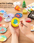 Acrylic Paint Set, 16 X12Ml Tubes Artist Quality Non Toxic Rich Pigments Colors Great for Kids Adults Professional Painting on Canvas Wood Clay Fabric Ceramic Crafts