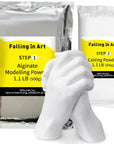 Hand Casting Powder Kit Refill - Molding Kits with 1.1Lb(500G) Alginate Molding Powder and 1.1Lb(500G) Stone Casting Powder for Craft, Keepsake, Sculpture, Diorama and Home Décor