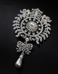 8 Pack Plated Assorted Crystal Rhinestones Brooch Pins Set for DIY Wedding Party Bouquets Embellishment Crafts Decor