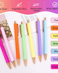7 PCS Air Release Pin Pen Tool Glitter Retractable Pen for Vinyl DIY Craft Project (Yellow, Fuchsia, Purple, Blue, Orange, Pink, Green)