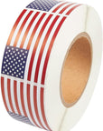 1000 Piece American Flag Sticker Roll - 2 X 3 in Adhesive Flag Decals for 4Th of July, Memorial Day, Election Day, Scrapbooking, Gift Wrapping, Party Favors, and Crafts, Patriotic Decorations