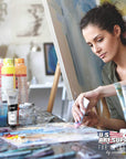 Artists Oil Color Paint, Titanium White, 2 Extra-Large 100Ml Tubes - Professional Grade, Excellent Tinting Strength, Mixable - Portrait Painting, Canvas, Wood Media - Student, Beginner