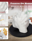 Hand Casting Kit Couples with Practice Kit, Hand Mold Kit for Adults & Kids, Romantic Anniversary Wedding Birthday for Her or Him,Boyfriend Girlfriend Unique