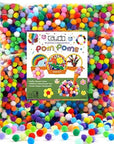 1200 Pieces 1Cm Assorted Pom Poms, Small Pompom Balls for Kids Creative Arts & Crafts Projects Making and DIY Decorations