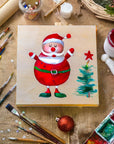 6 Pack 10X10 Wood Panels for Painting, Unfinished Wood Canvas Boards, 0.83" Deep Cradle Artist Wall Canvases for Crafts