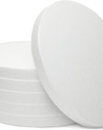 6 Pack 12X12-Inch round Foam Circles for Crafts, 1" Thick, for DIY Projects, Decorations (White)