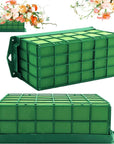 2 Pieces Floral Foam Cage,Flower Arrangements Supplies with Floral Foam,Rectangle Flower Holder Floral Foam Bricks for Fresh Flower Wedding Holiday Decorations