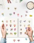 Reusable Sticker Storage Book Collecting Album Blank Stickers Organizer Book A5 Size with 40 Sheets Blank Release Paper for Stickers Holder Collection (PURPLE)