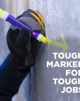 SAKURA Solidified Paint Solid Marker, 14 to 392 Degrees F, Fluorescent Yellow (46591)