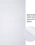 2 Pieces 14 Count Big Size White Aida Cross Stitch Fabric, Classic Reserve Aida Cloth, 19.6 X 21.6 Inch