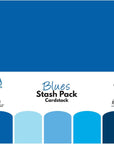 PA Paper Accents Stash Pack Cardstock Pack 12" X 12" Blues Colored Cardstock Paper for Card Making, Scrapbooking, Printing, Quilling and Crafts, 65Lb., 40 Pieces