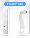 4 Pieces Serger Blade Sewing Machine Blades Serger Knife Overlock Blade Household Overlocker Knife Set Compatible with Brother 925D 929D 935D 1034D Upper and Lower Knife X77683001 XB0563001