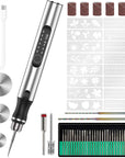 Engraving Pen with 34Bits, Portable Engraving Pen Electric Cordless Rotary Tools, Professional Engraver Tool for Metal to Wooden, Glass, Jewlry