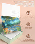 Watercolor Postcards, 60 Sheets Blank Post Cards Water Color Paper, 4X6 Inches Watercolor Paper Cards for Drawing, Painting, Mailing, Thanksgiving, DIY, Invitations, Greeting, Stocking Stuffers