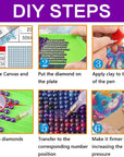 Cat Diamond Painting Kits,5D Diamond Painting Kits for Adults,Diy Diamond Painting Diamond Art,Round Full Drill Diamond Art Kits Gem Art Crafts for Home Decor Gift-12X16In