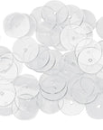 50Pcs Earring Backings, Clear Disc Pads to Stabilize Earrings Plastic Disc Pads Stabilizer Plastic Discs for Earring Backs and Jewelry Crafts Earring Backs Stopper Earlobe Support Patches