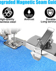 Magnetic Seam Guide, Magnetic Sewing Guide with Clip, Sewing Seam Guide, Universal Seam Guide, Multifunctional Hem Guide