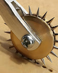 Wheel Leather Sewing Stitch Spacing Paper Craft Tool Roulette 4Mm