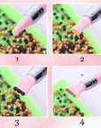 2 Pcs Diamond Painting Pen with 40 Pcs Diamond Painting Wax Diamond Painting Pen Replacement Wax Glue Diamond Art Accessories Tool Quickly Pick up Beads Gems for DIY Painting (Multiple Heads)