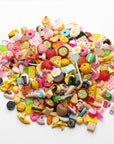 Slime Charms Food Cute Set - Mixed Lot Assorted Food Resin Flatback Cute Sets for DIY Crafts Making,Decorations,Scrapbooking,Embellishments,Hair Clip 25Pcs