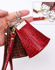 50 Sets Key Fob Hardware Key Fob Keychain Wristlet with Split Ring 1.25 Inch