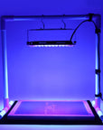 50W LED UV Screen Printing Light with Light Stand and Black Fabric, Cable Tie, Exposure Unit for Screen Printing and Cyanotypes
