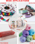 Ribbon Organizer,Ribbon Holder Organizer Rack,Ribbon Spool Holder Suitable for Wreath Making Supplies,Spool Holder,Ribbon Storage Organizer for Craft Room,Sewing Room and Flower Store.